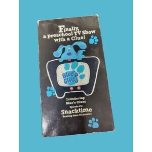 Rare 1996 Blues Clues VHS tape Episode 1:Snacktime